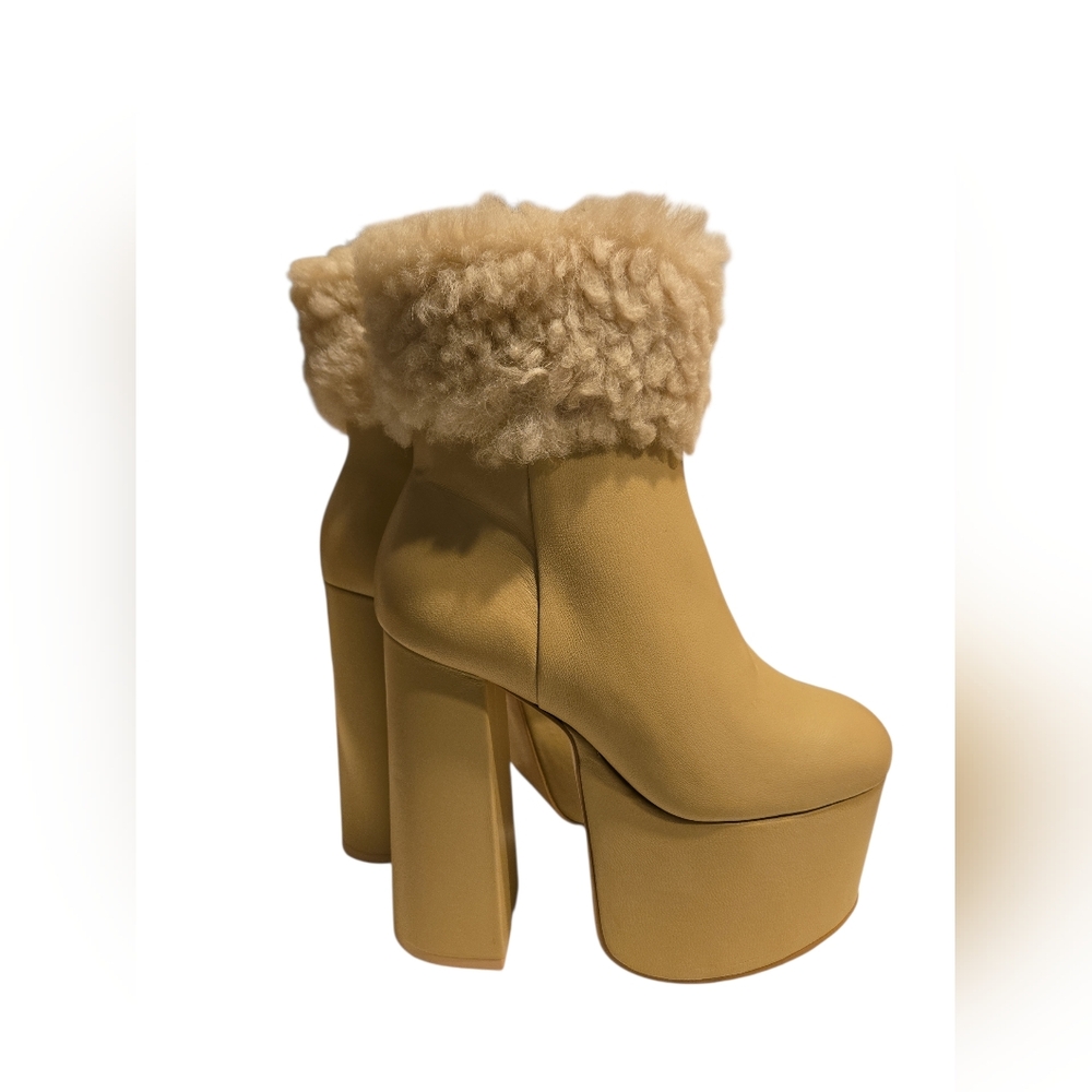 Cult Gia Katya Genuine Shearling Boot Size 36.5 - Picture 5 of 10